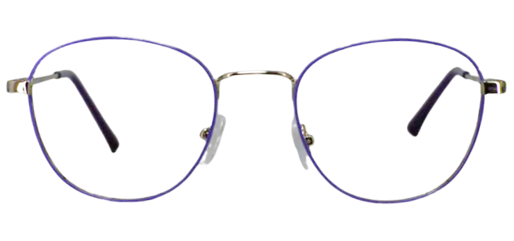 round stylish and trendy metal frames for men and women with designer sides 