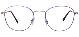 round stylish and trendy metal frames for men and women with designer sides