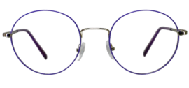 round metal eyeglasses for men and women having thin metal sides trendy and stylish eyewear at cliqlens