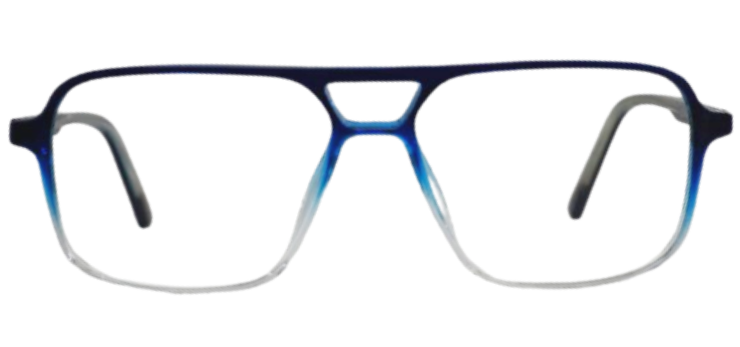Cliqlens Cool Square Double Bar Frame Eyeglasses 