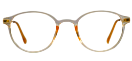 Cliqlens Cool Round Frame Eyeglasses vfr-Light Yellow