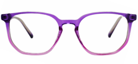 Cliqlens Smart Square Frame Eyeglasses For Kids-Purple and Pink Dual Tone