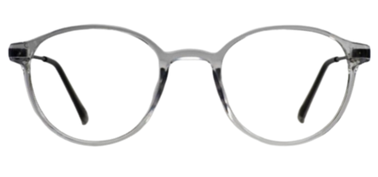 Cliqlens Cool Round Frame Eyeglasses vfr-Transparent
