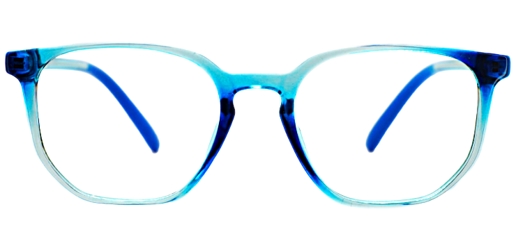Cliqlens Smart Square Frame Eyeglasses For Kids-Blue