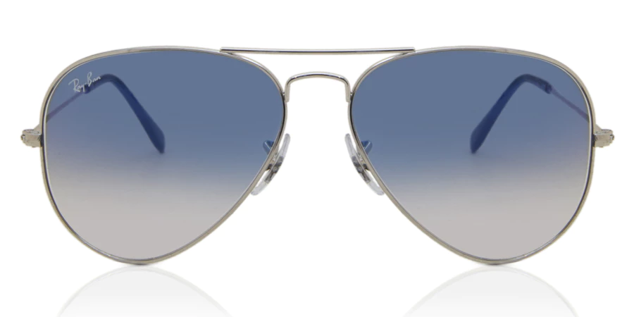 Rayban Cool Aviator Unisex Silver Frame Sunglasses RB3027 003 3F