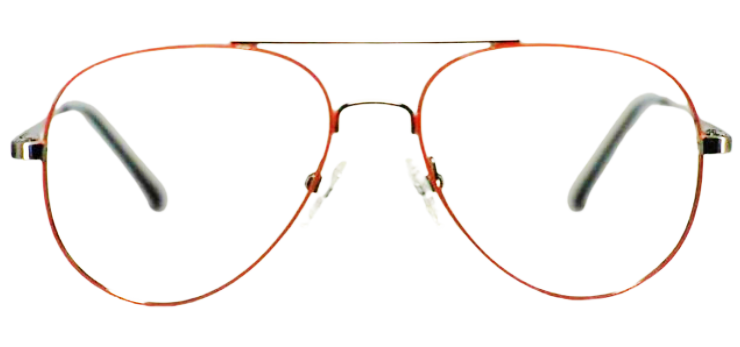 Cliqlens Cool Aviator Frame Eyeglasses BHUGC-Light Orange