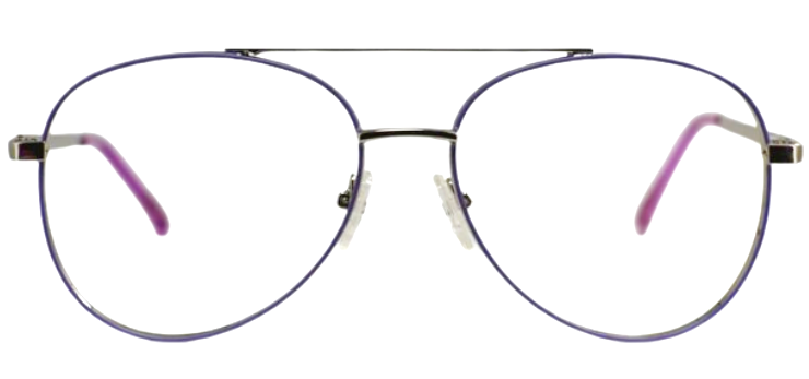 Cliqlens Cool Aviator Frame Eyeglasses hyuii-Light Purple