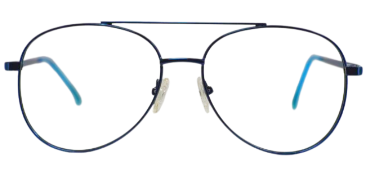 Cliqlens Cool Aviator Frame Eyeglasses hyuii-Navy Blue