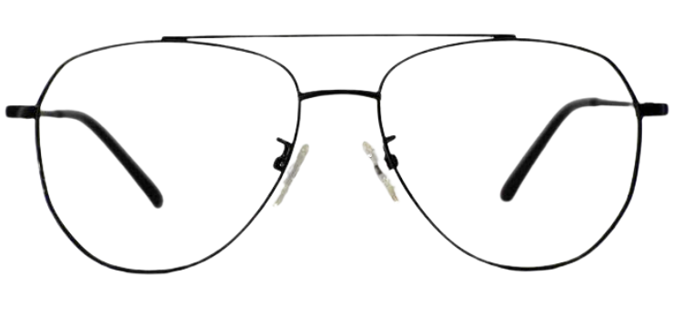 Cliqlens Cool Aviator Frame Eyeglasses GRRY-Black