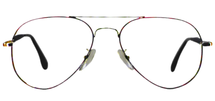 Cliqlens Cool Aviator Frame Eyeglasses -Silver And Brown