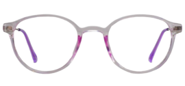 Cliqlens Cool Round Frame Eyeglasses vfr-Light Purple