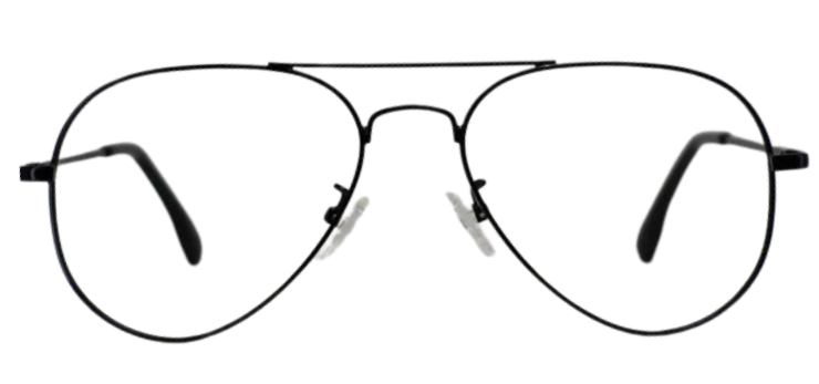 Cliqlens Cool Aviator Frame Eyeglasses -Black