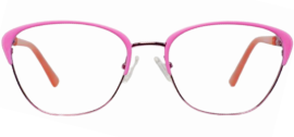 Cliqlens Cool Cat Eye Eyeglasses Frame bgyui-Pink