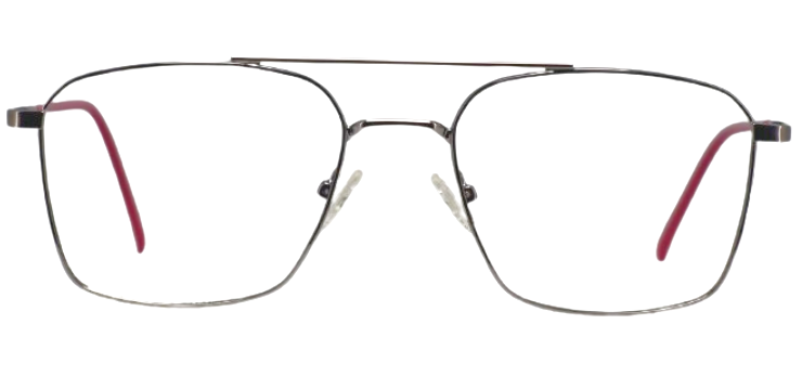 Cliqlens Cool Square Double Bar Frame Eyeglasses 