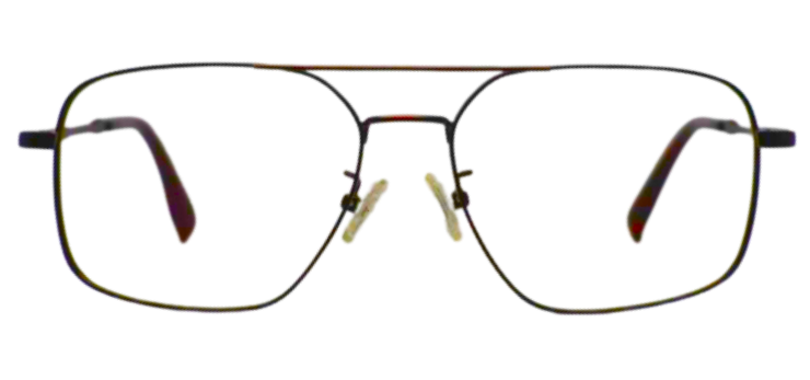 Cliqlens Cool Square Double Bar Frame Eyeglasses 