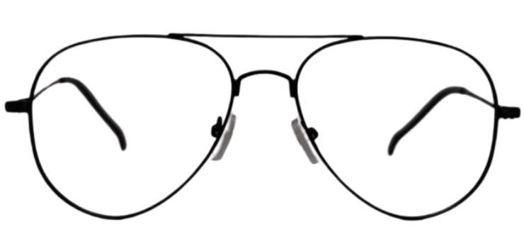Cliqlens Smart Aviator Frame Eyeglasses GGTYU -Black