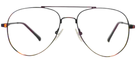 Cliqlens Cool Aviator Frame Eyeglasses NJUHGT-Copper Brown