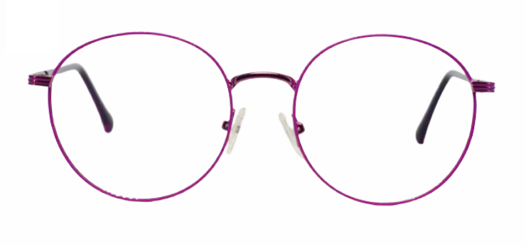 Cliqlens Studio Full Rim Stylish Classy Round Frame Eyeglasses-Purple