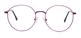 Cliqlens Studio Full Rim Stylish Classy Round Frame Eyeglasses-Purple