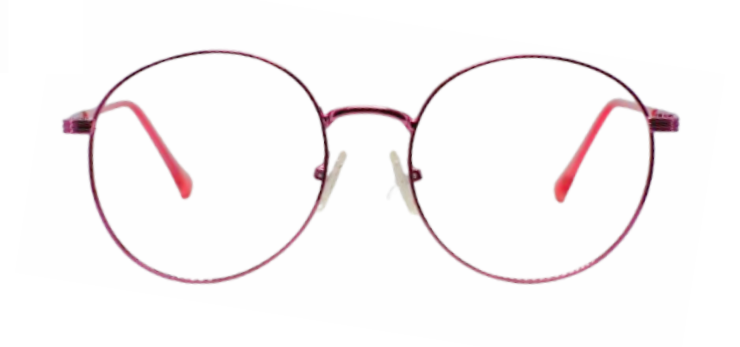 Cliqlens Studio Full Rim Stylish Classy Round Frame Eyeglasses-Pink
