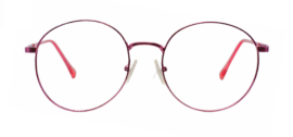 Cliqlens Studio Full Rim Stylish Classy Round Frame Eyeglasses-Pink