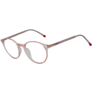 JackBerry Full Rim Light pink Round Sheet eyeglasses for Men and women