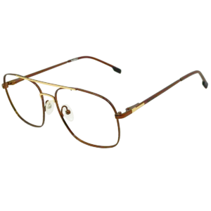 JackBerry Full Rim Square Double Bar Metal eyeglasses for Men and women