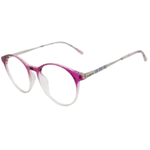 JackBerry Full Rim Purple Dual Round Sheet Eyeglasses for Men and Women