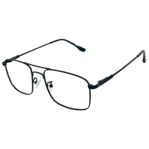 JackBerry Full Rim Square Double Bar Metal eyeglasses for Men and women