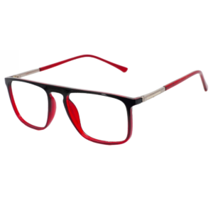 Cliqlens computer glasses black and red square sheet eyeglasses for men and women