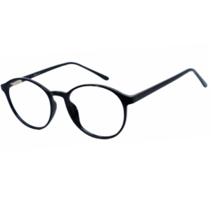 Fashionable round black sheet eyeglasses for men and women