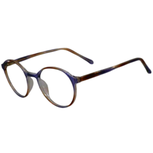Cliqlens Full Rim Purple Bronze Dual Round Sheet Eyeglasses for Men and Women