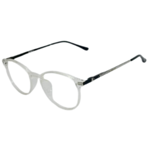 JackBerry Full Rim Transparent Round Sheet Eyeglasses for Men and Women