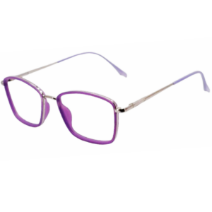 Cliqlens Studio Full Rim Red Silver Cat eye Metal eyeglasses for Women