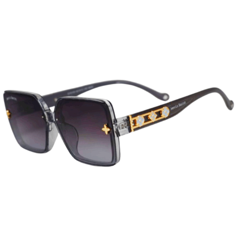 G15133-grey- (2) Cliqlens kevin bacon grey square sheet sunglasses with grey gradient for women