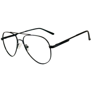 Cliqlens Black Aviator Metal Frame Eyeglasses For Both Men & Women