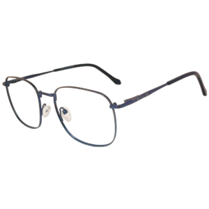 Cliqlens Full Rim Navy Blue and grey Wayfarer Metal Eyeglasses for Men and Women
