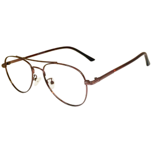 Cliqlens cool in Brown, Gun Metal Aviator frame eyeglasses for man & woman