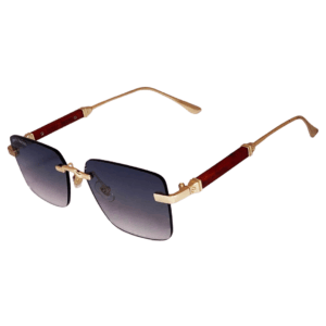 cliqlens kevin bacon square metal rimless sunglasses for men & women