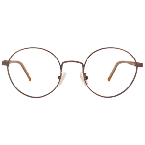 Cliqlens Full Rim Copper brown round metal eyeglasses for men and Women