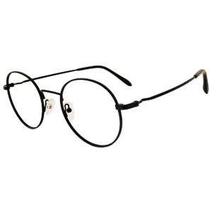 Cliqlens Full Rim black round metal eyeglasses for men and Women