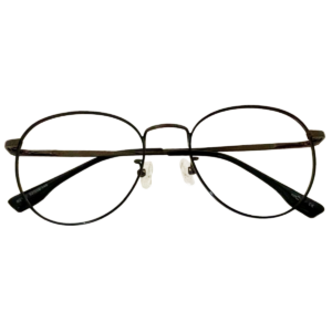 Cliqlens Full Rim black and brown round metal eyeglasses for men and Women