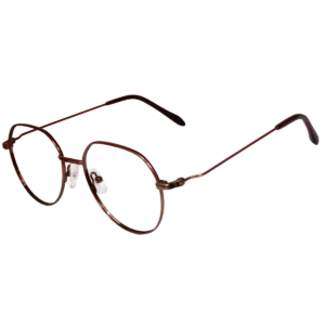 Cliqlens Studio Full Rim Copper Brown Round Metal eyeglasses for Men and Women