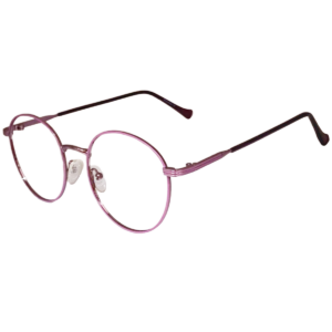 Cliqlens Studio Full Rim Purple Round Metal eyeglasses for Women