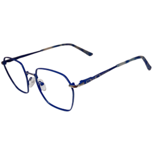 Cliqlens Studio Full Rim Blue Geometric Metal eyeglasses for Men and Women