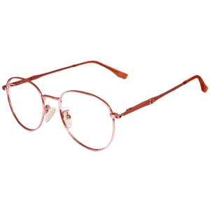 Cliqlens Studio Full Rim Pink Dual Round Metal eyeglasses for Men and Women