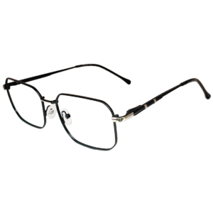 Cliqlens Studio Full Rim Blue Square Metal eyeglasses for Men and Women