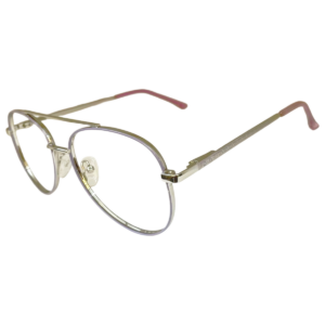 Cliqlens Full Rim Dark Red, Navy Blue Aviator Metal Eyeglasses for Men and Women