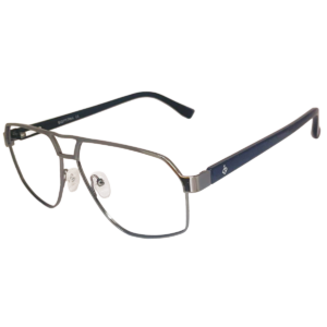 Cliqlens Full Rim Gun metal Aviator Metal Eyeglasses for Men and Women