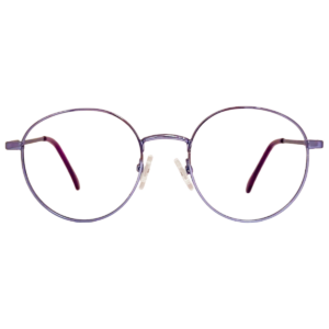 Cliqlens Full Rim purple round metal eyeglasses for men and Women